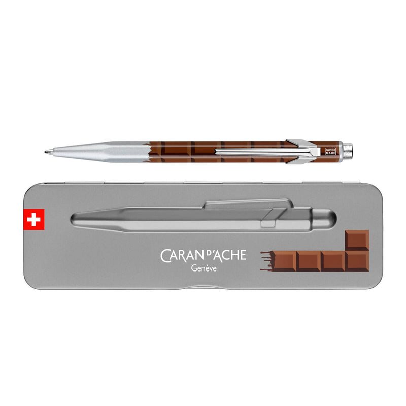 849 Metall Kugelschreiber SCHOKOLADE mit Etui