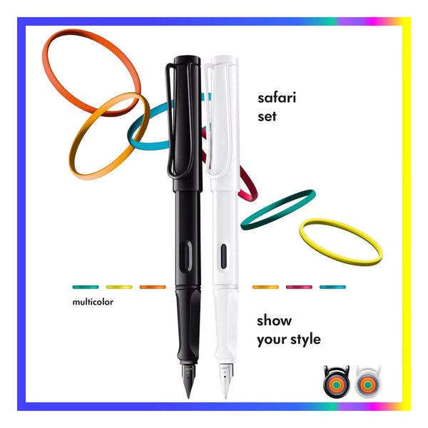 safari multicolor Füllfederhalter Set