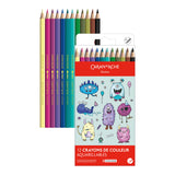 SWISSCOLOR AQUARELLE KAWAII-Set FUNNY MONSTERS mit 12 Farben