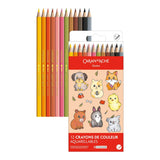 SWISSCOLOR AQUARELLE KAWAII-Set CUTE ANIMALS mit 12 Farben
