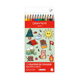 SWISSCOLOR AQUARELLE KAWAII-Set SWISS MOUNTAIN mit 12 Farben