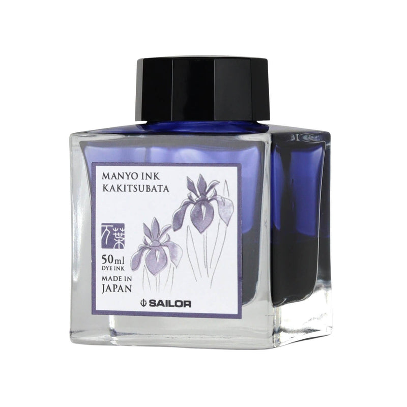 Tintenglas Manyo - Kakitsubata 50ml blau