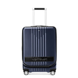 #MY4810 Kabinen-Trolley 4 Wheels mit Vordertasche Blau