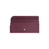 Brief- und Postkartenhalter Leder Saffiano-Prägung cassis