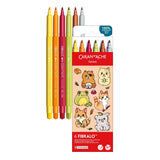 FIBRALO™  KAWAII-Set CUTE ANIMALS mit 6 Filzmalstiften