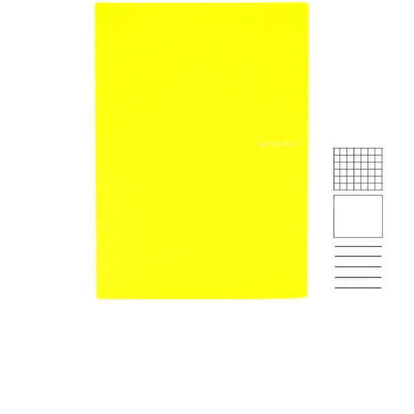 Notizheft A5 gelb verschiedene Lineaturen