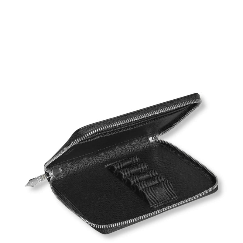 Sartorial Etui für 5 Schreibgeräte mit Reißverschluss Tweed Blau