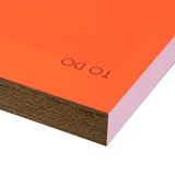 Notizblock TO DO LIST kariert Fluo Orange