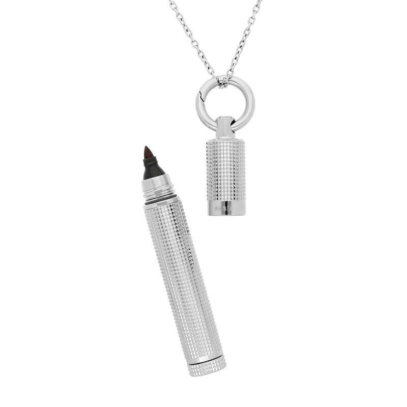 MARKER NECKLACE Diamhead Sharpie an Kette in Silberoptik