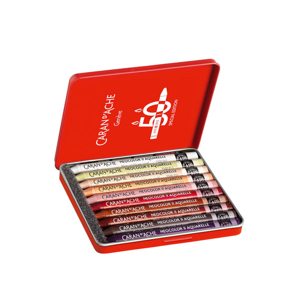 NEOCOLOR™ II 50 YEARS PORTRAIT Sortiment mit 10 Farben
