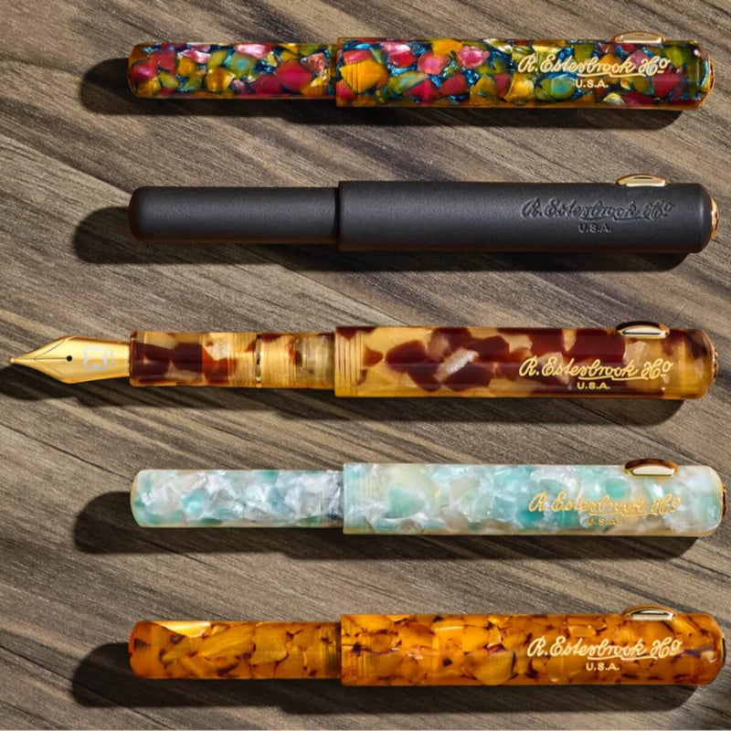 ESTERBROOK NIBLET SEA GLASS Golden Trim Füllfederhalter