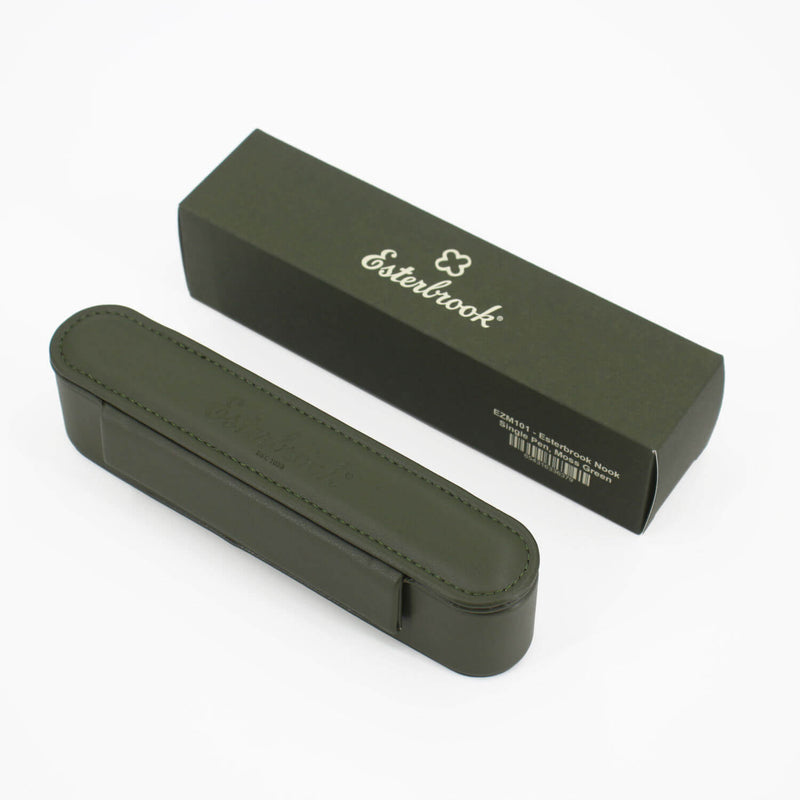 1er Lederetui NOOK Moos Grün/Bordeaux